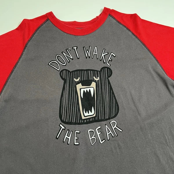 Lazy One Don’t Wake The Bear Mens Pajama Set, Pants and Shirt - Size L