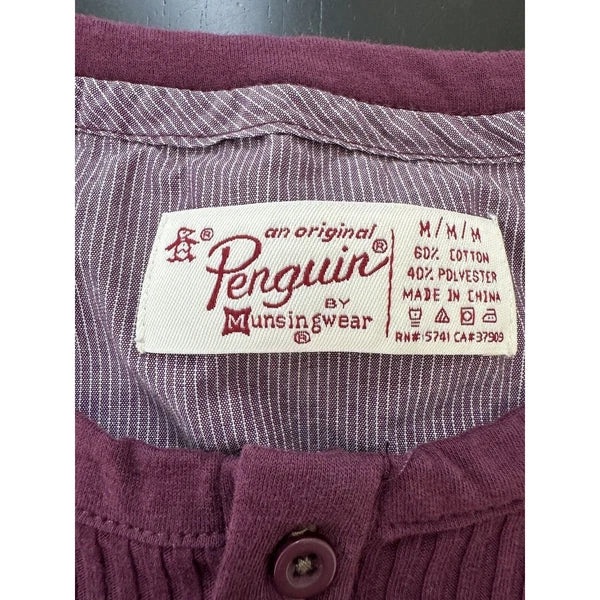 Penguin Pajama Set Men’s Medium Long Sleeve Tee Pants