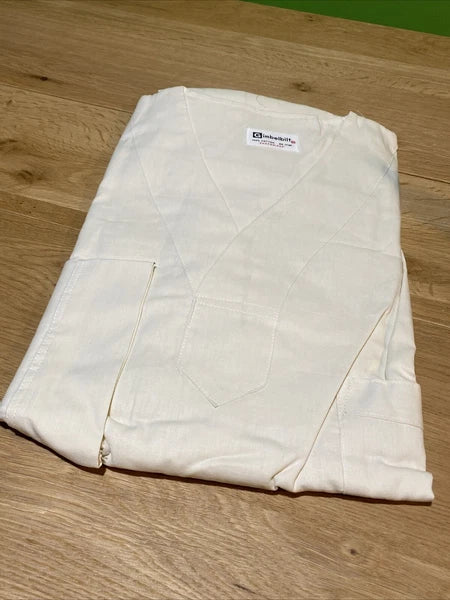 Gimbelbilt Men's Pajama's 100% Cotton Cream Short Sleeve NIP Vintage READ