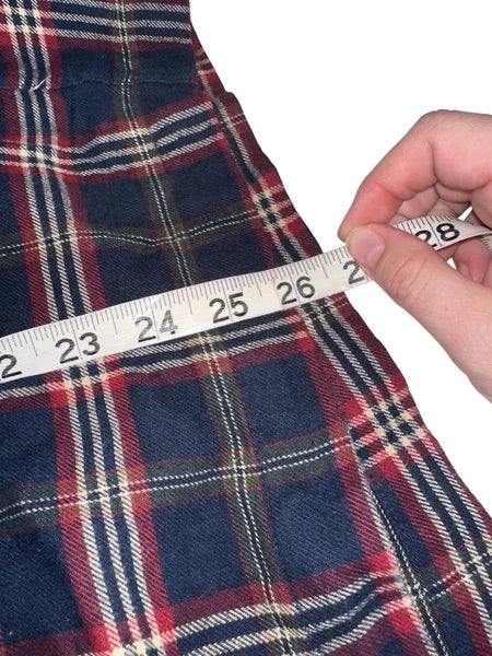 Brooks Brothers Mens Flannel Pajama Set Sz M Cotton Navy Red Plaid Cozy