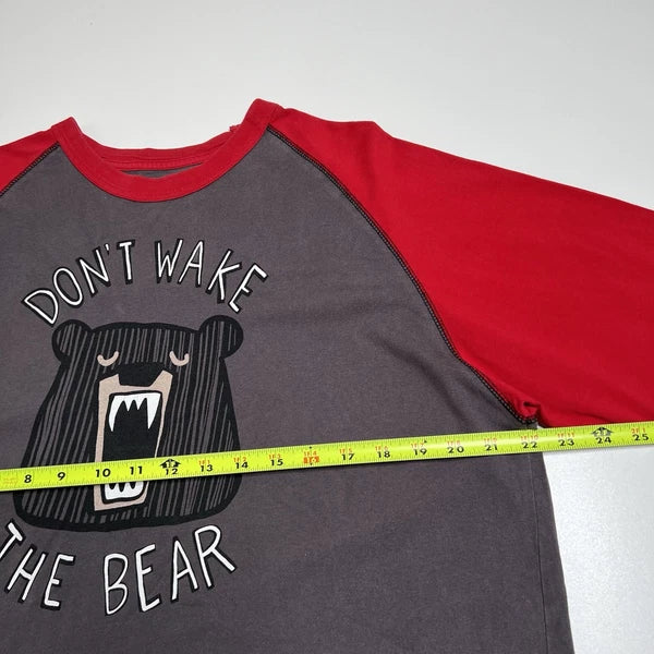 Lazy One Don’t Wake The Bear Mens Pajama Set, Pants and Shirt - Size L