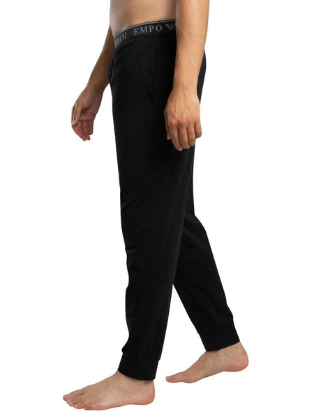 Emporio Armani Men's Long Sleeved Pyjama Set, Black