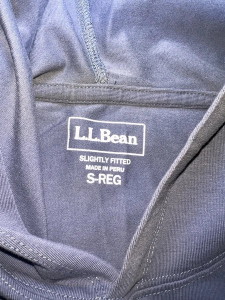 L.L. Bean Pajama Set Men Size S Blue Wicked Soft Knit Long-Sleeve Hoodie & Pants