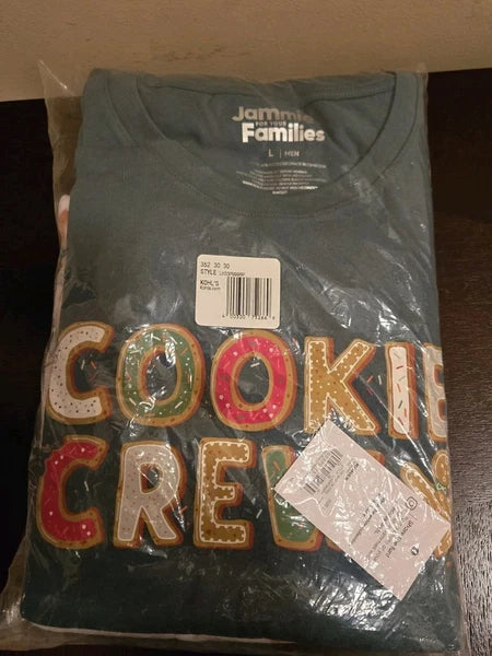 NWT Jammies for Families Christmas Pajamas "Cookie Crew" Mens Large