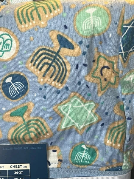 Men 2 Piece Pajama Pjs Hanukkah Family Sleep Set Size Large