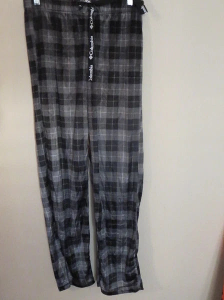 NWT Columbia Men's Black/Gray FLEECE Pants/ Pajama/Lounge Sz Small