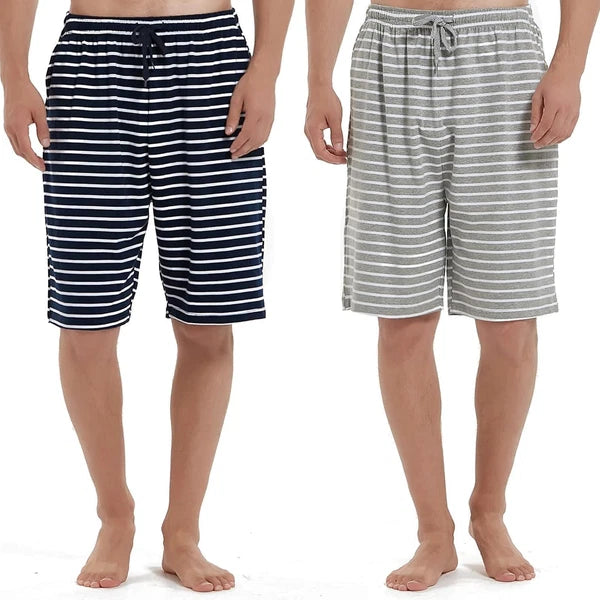 HomyComy Room Pants Half Pants Set of 2 Room Wear Bottoms Men s Shorts Paj 815