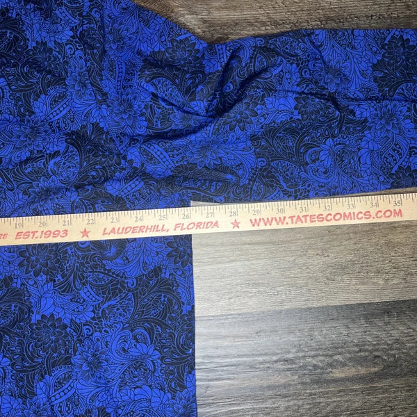 NWT Robert Graham Men's Loungewear Pajama 2Pc Blue Black Floral Paisley 2XL