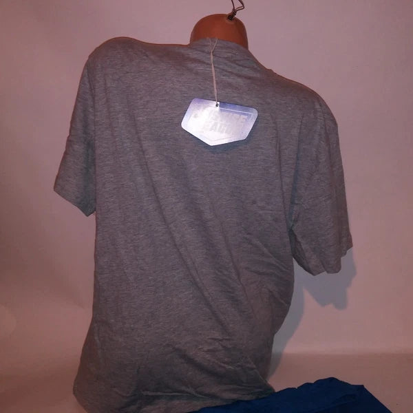 Justice League Pajama Set Top & Bottom Mens Blue Gray Graphic Tee Short Sleeve