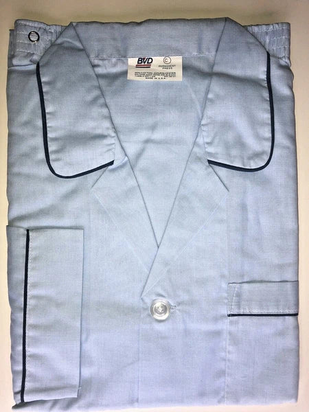 Vintage BVD Men's Pajama Set. NEW, Size C (Large) Adjustable Waist, Open Package