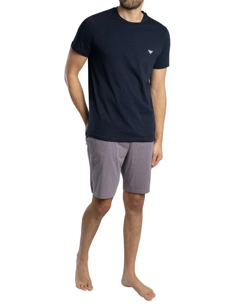 Emporio Armani Men's Short Pyjama Set, Multicoloured