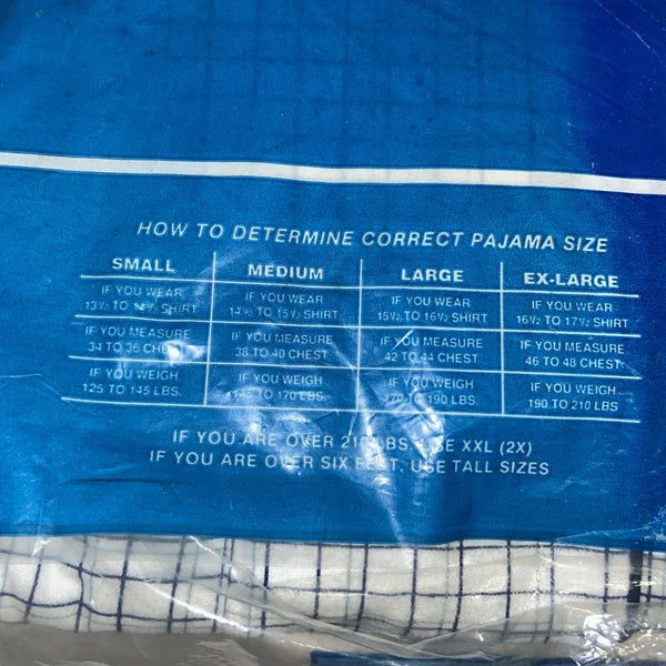 Munsingwear Sleepwear Flannel Pajama NEW IN PACKAGE Size Small L23