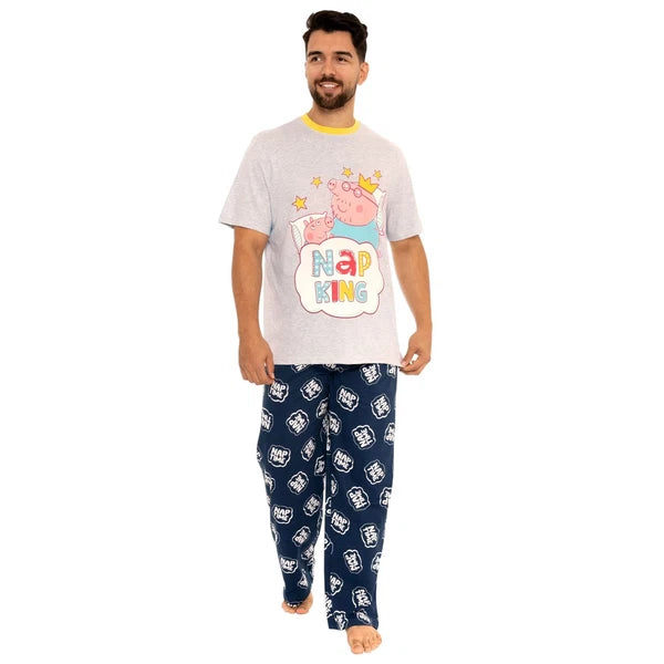 Mens Peppa Pig Pyjamas | Adult Peppa Pig PJs | Adult Peppa Pig Nightwear