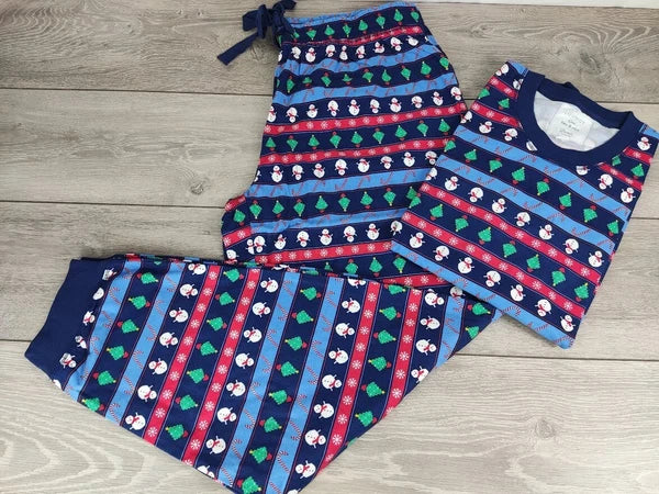 NEW Boux Avenue Multi Festive Mens PYJAMA SET Lounge Christmas Print LARGE A751