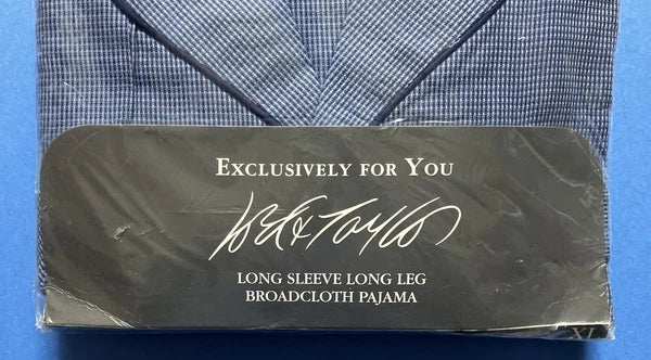 Lord & Taylor Men's  Broadcloth Pajamas  XL NEW Long Sleeve and Leg Cotton Poly