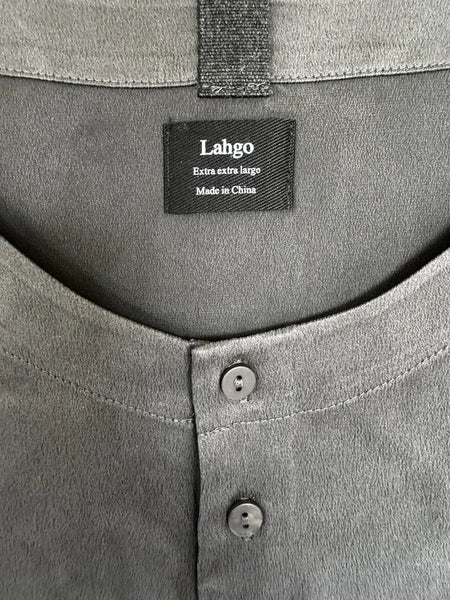 Lahgo Lunya Washable Silk Men’s Pajama Set Size XXL New Meditative Grey