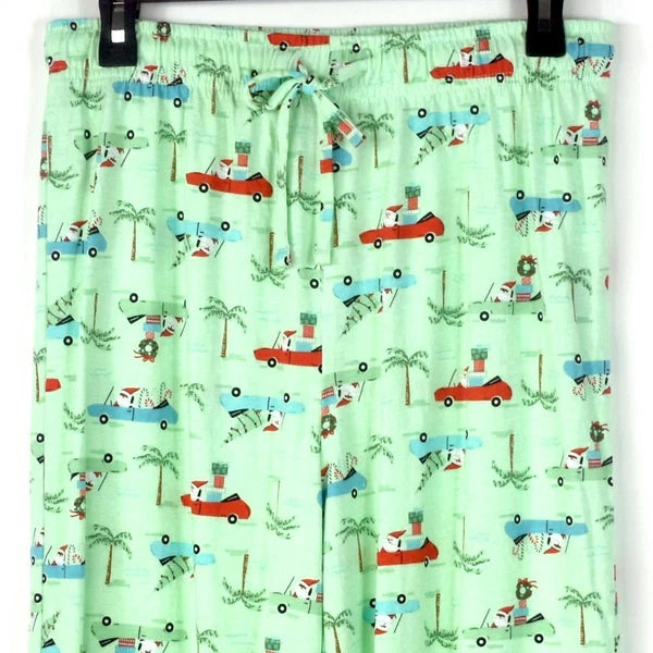 Family PJs Mens Pajama Set Tropical Santa Size S New