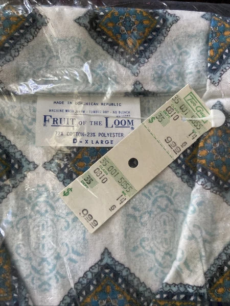 NEW Vintage Fruit of the Loom Mens Pajamas Permanent Press Packaged XL