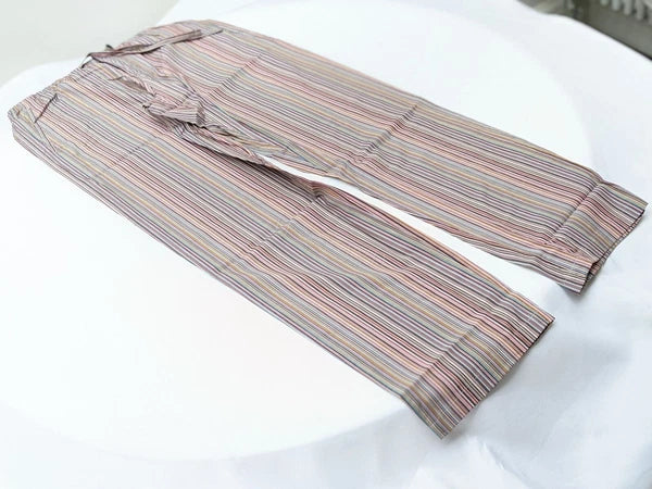 Paul Smith Pyjama Set - BNWT Signature Stripe Short Sleeve Top & Long Bottoms