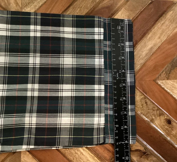 Bill Blass Pajama Set Men’s Size L Green Plaid Long Sleeve Lightweight NWT