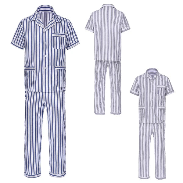Mens Homewear Sleep Pajama Set Outfit Sleepwear Pockets Nightgown With Pants