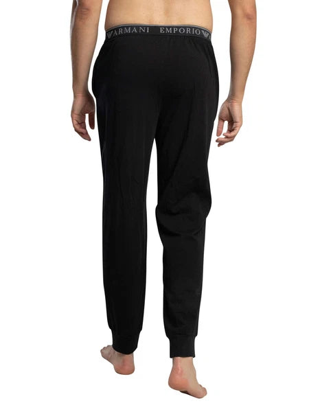 Emporio Armani Men's Long Sleeved Pyjama Set, Black