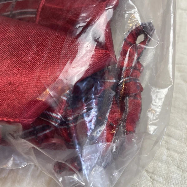 Haband Satin Pajama Set Men’s XL New In Package Red Plaid
