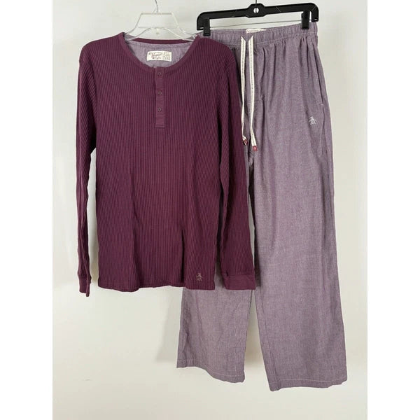 Penguin Pajama Set Men’s Medium Long Sleeve Tee Pants