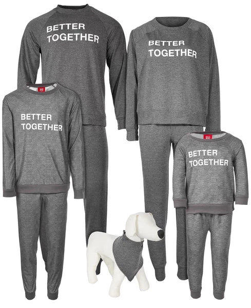 FAMILY PAJAMAS Men's Better Together Family Pajama Set sz S Small Gray