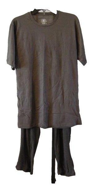 Monte Carlo Polo & Jockey Club Men's 2 Piece Pajama Set, XL, Gray, Cotton, New