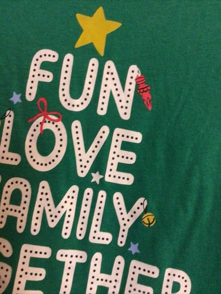 Jammies Families Mens Size L Pajama Set Red Green Plaid Flannel Pants Knit Top