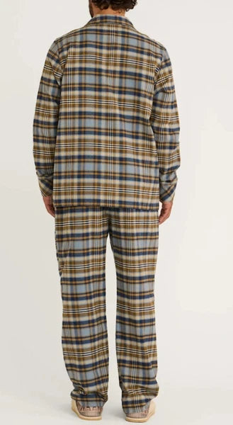 NWT Pendleton BLUE/NAVY/BROWN PLAID 100% SOFT Cotton FLANNEL Pajama Set Men's M
