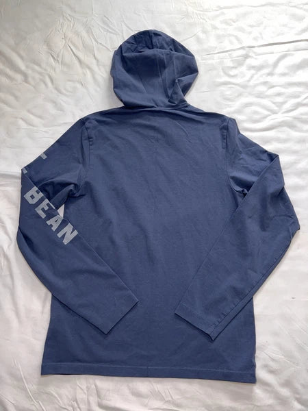 L.L. Bean Pajama Set Men Size S Blue Wicked Soft Knit Long-Sleeve Hoodie & Pants