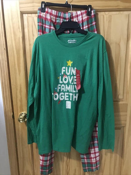 JAMMIES FOR FAMILIES - MEN - 2 PC SLEEP SET - MULTICOLOR- SIZE XL (TW-4050)
