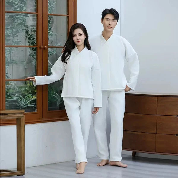 Hanfu Unisex Men Women White Tops Pants Underwear Costume Cosplay Innerwear
