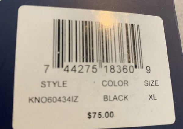 NIB Izod 2 Piece Sleep Set Mens Size XL Solid Black LS Shirt and Plaid Pants SK1