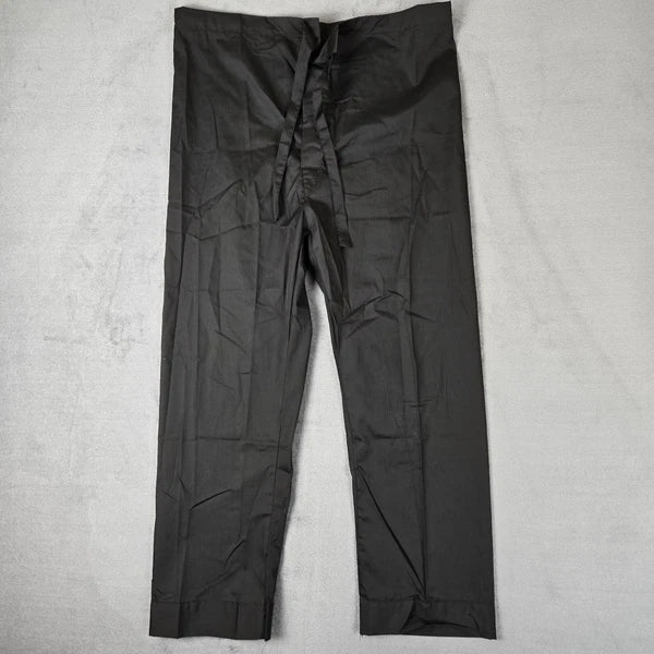 CHRISTIAN DIOR Monsieur Pajama Set Mens Medium Black Red Pants & Shirt VTG 80s