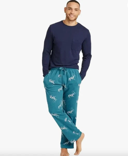 Men's Plaid Microfleece Pajama Set 2pc - Goodfellow & Co XL