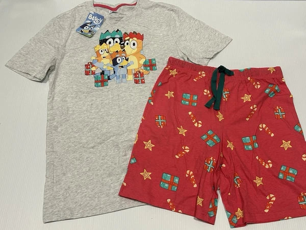MENS size S genuine BLUEY Christmas Cotton Summer pyjamas small Target NEW 4397