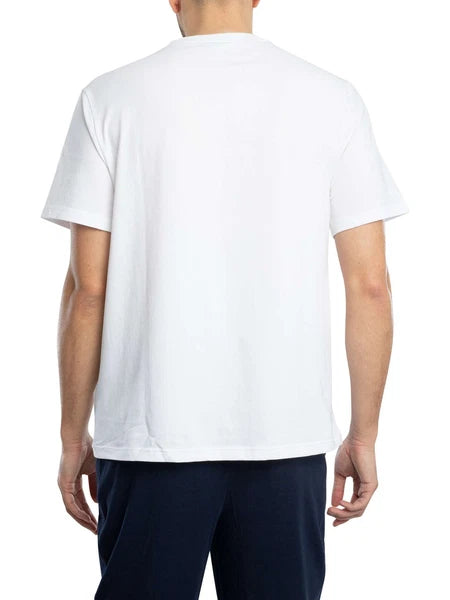 Lacoste Men's Graphic Pyjama Set, White