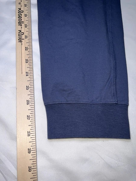 L.L. Bean Pajama Set Men Size S Blue Wicked Soft Knit Long-Sleeve Hoodie & Pants