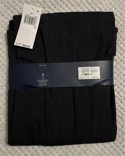 GAP Men's 2-Pc. Heathered Henley Shirt & Shorts Pajama Set. Small. Black. New