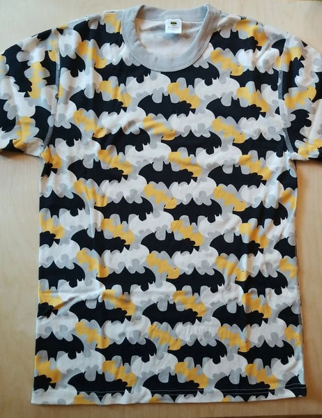 NWOT HANNA ANDERSSON BATMAN CAMO ADULT UNISEX SHORT JOHN PAJAMAS LARGE L