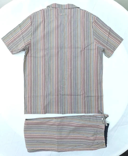 Paul Smith Pyjama Set - BNWT Signature Stripe Short Sleeve Top & Long Bottoms