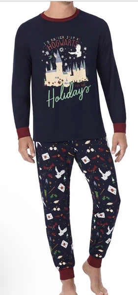 Harry Potter Family Sleep Men's 2-Piece Pajama Set Size M