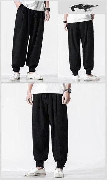 Cotten Tai Chi Pants Wu Shu Pants Martial Art Kung Fu wing chun Pants black blue
