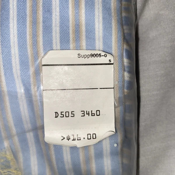 NIB AUSTIN MANOR Mens Blue/brown Striped Cotton Pajamas Long Sleeve & Leg Mens M