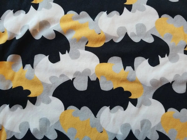 NWOT HANNA ANDERSSON BATMAN CAMO ADULT UNISEX SHORT JOHN PAJAMAS LARGE L