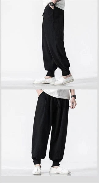 Cotten Tai Chi Pants Wu Shu Pants Martial Art Kung Fu wing chun Pants black blue