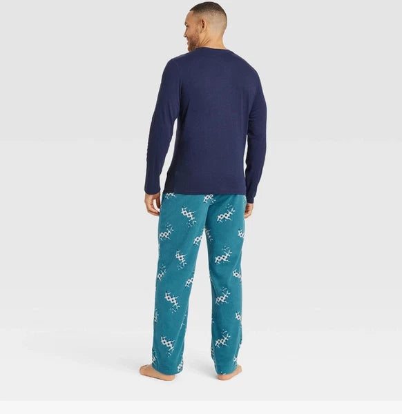 Men's Plaid Microfleece Pajama Set 2pc - Goodfellow & Co XL